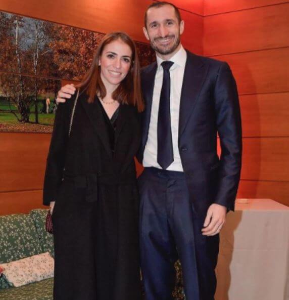 Carolina Bonstalli with her husband Giorgio Chiellini.